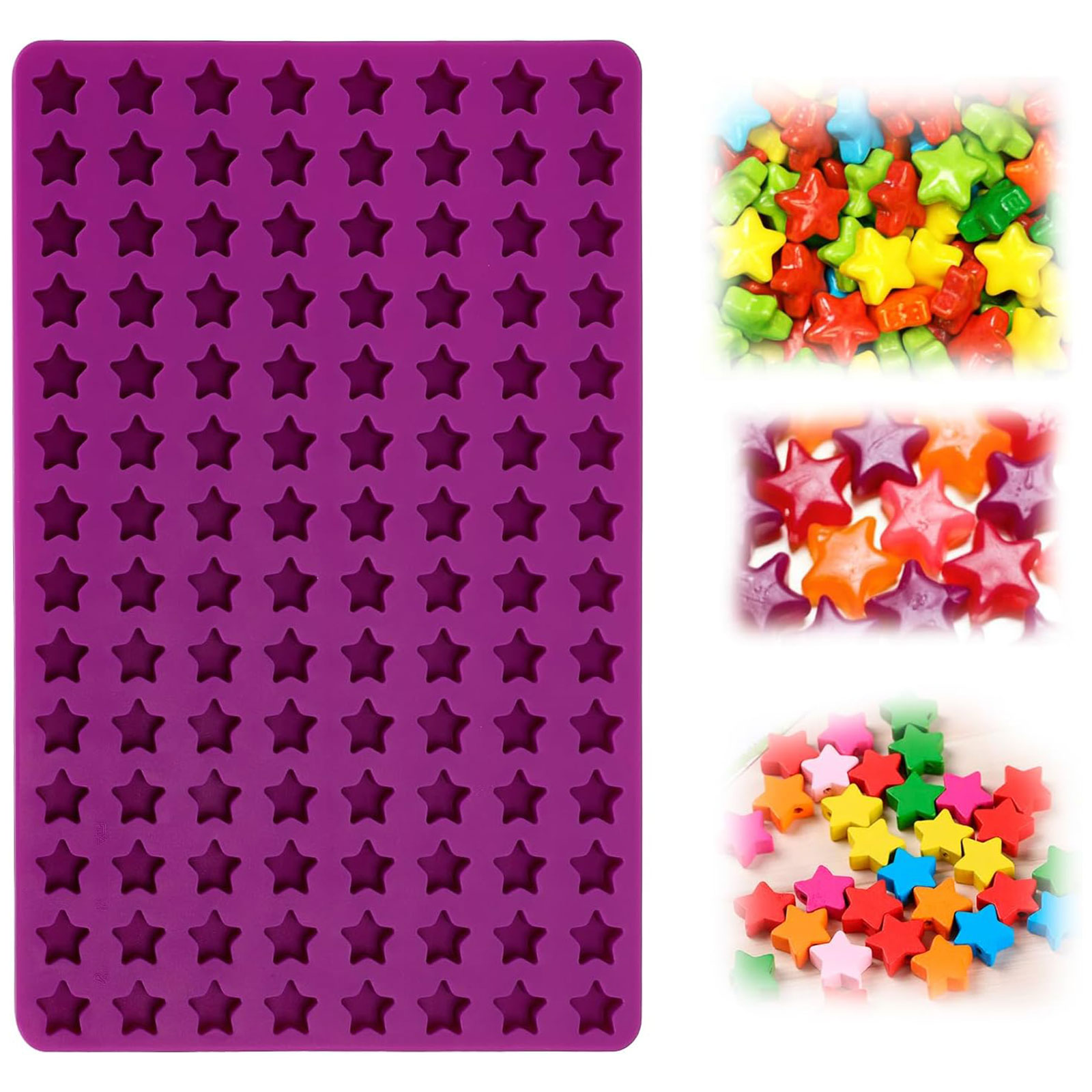 Gummy Candy - 112 Cavity Mini Star Silicone Molds