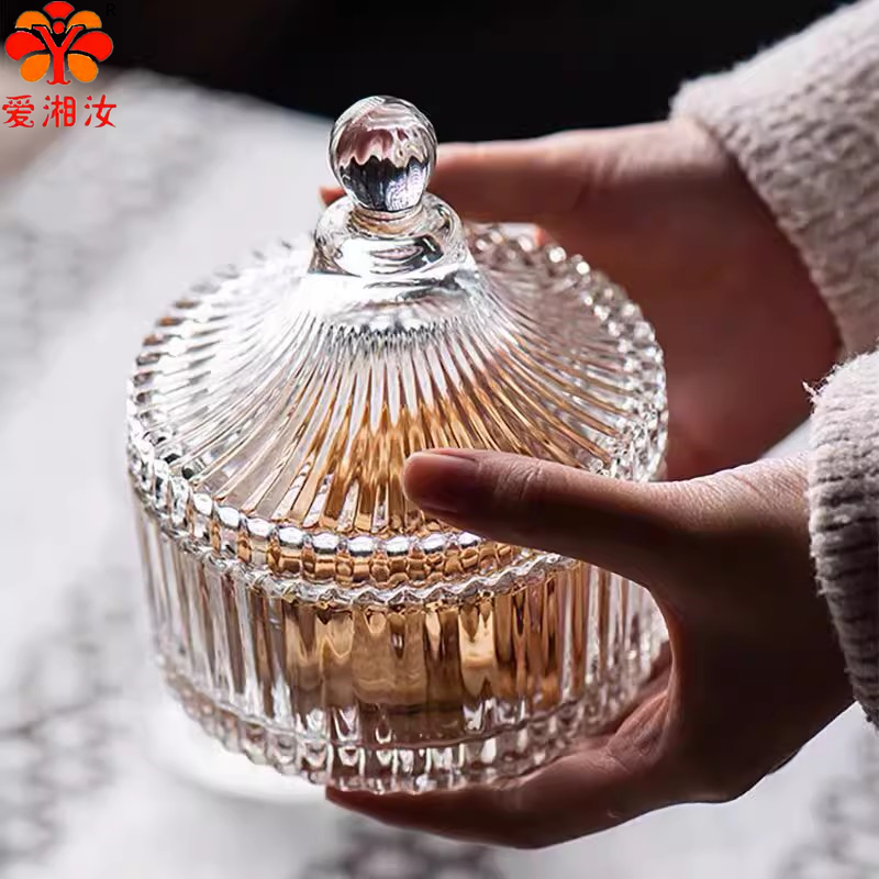 Dried Fruit - Aixiangru Crystal Glass Sugar Bowl Jar