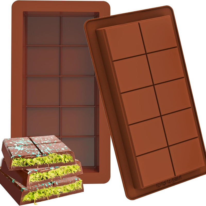 Chocolate Snack - Chocolate Bar Molds Silicone Bars Break