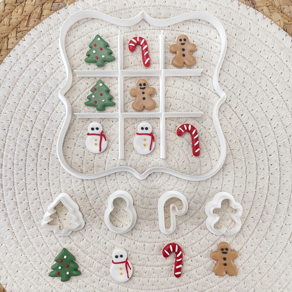 6Pcs Christmas Tic Tac Toe Coo - Cookies Pack 评论和价格