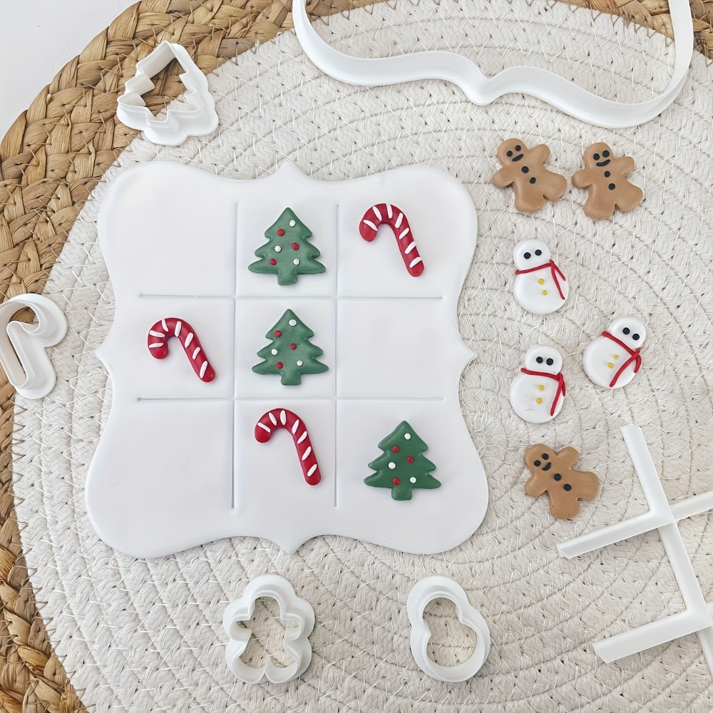 6Pcs Christmas Tic Tac Toe Coo - Cookies Pack 评论和价格