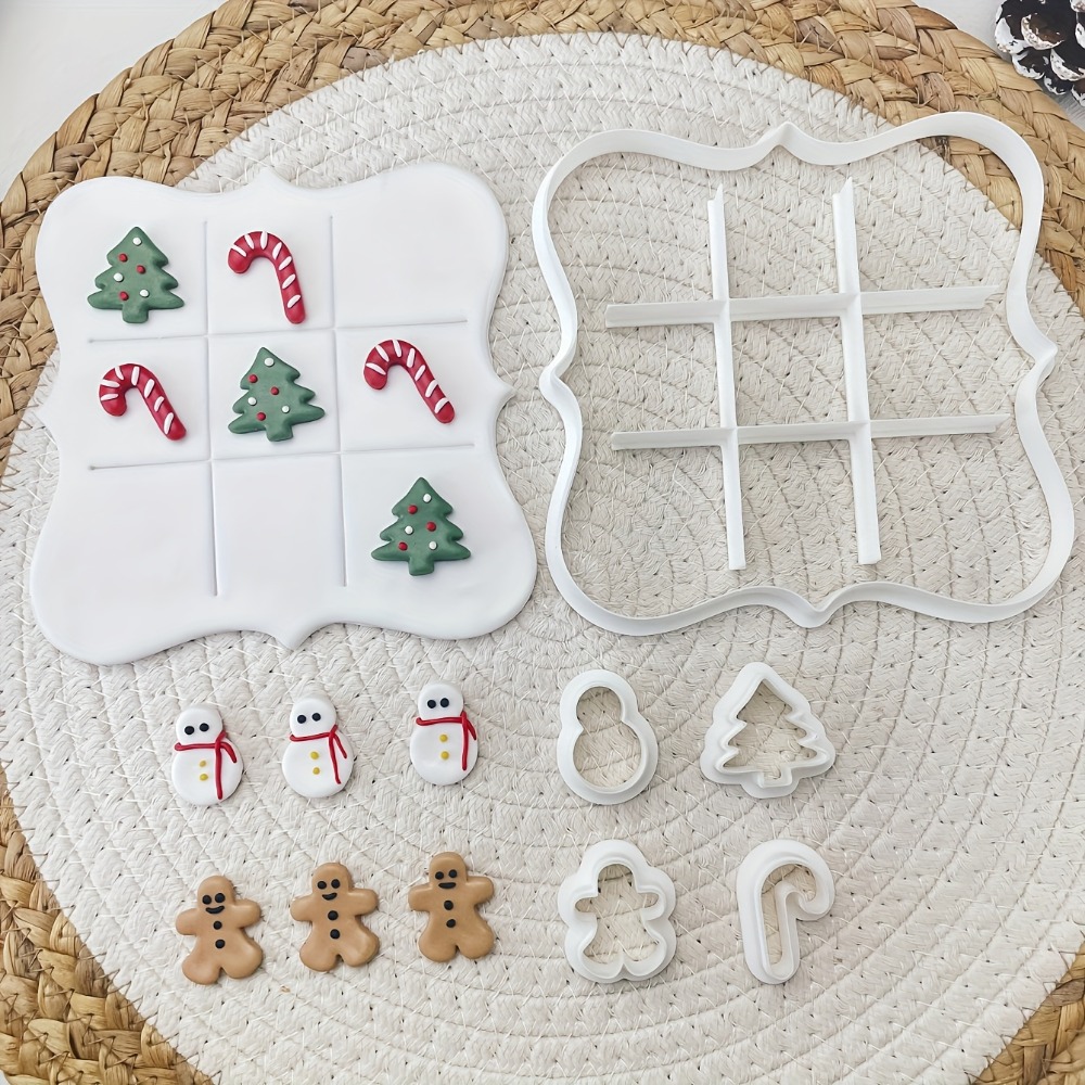 6Pcs Christmas Tic Tac Toe Coo - Cookies Pack 评论和价格
