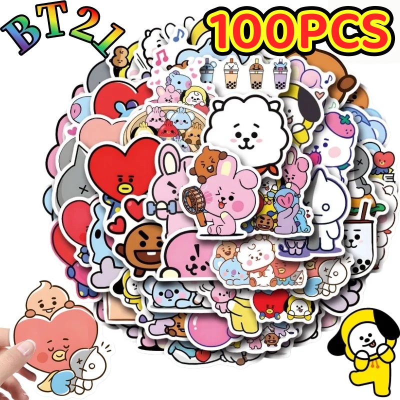 100/200PCS BT21 Chimmy Cooky k - Cookies Pack 评论和价格