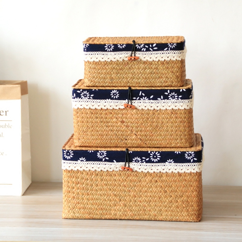 Seaweed Woven Box Grass Basket - Seaweed Snack 评论和价格