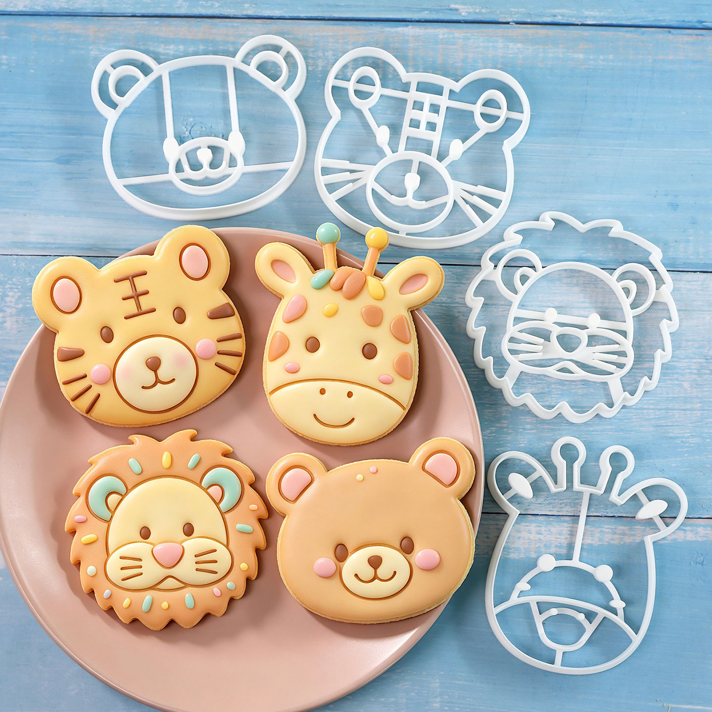 4 Pcs Animal Cookie Cutters Se - Cookies Pack 评论和价格