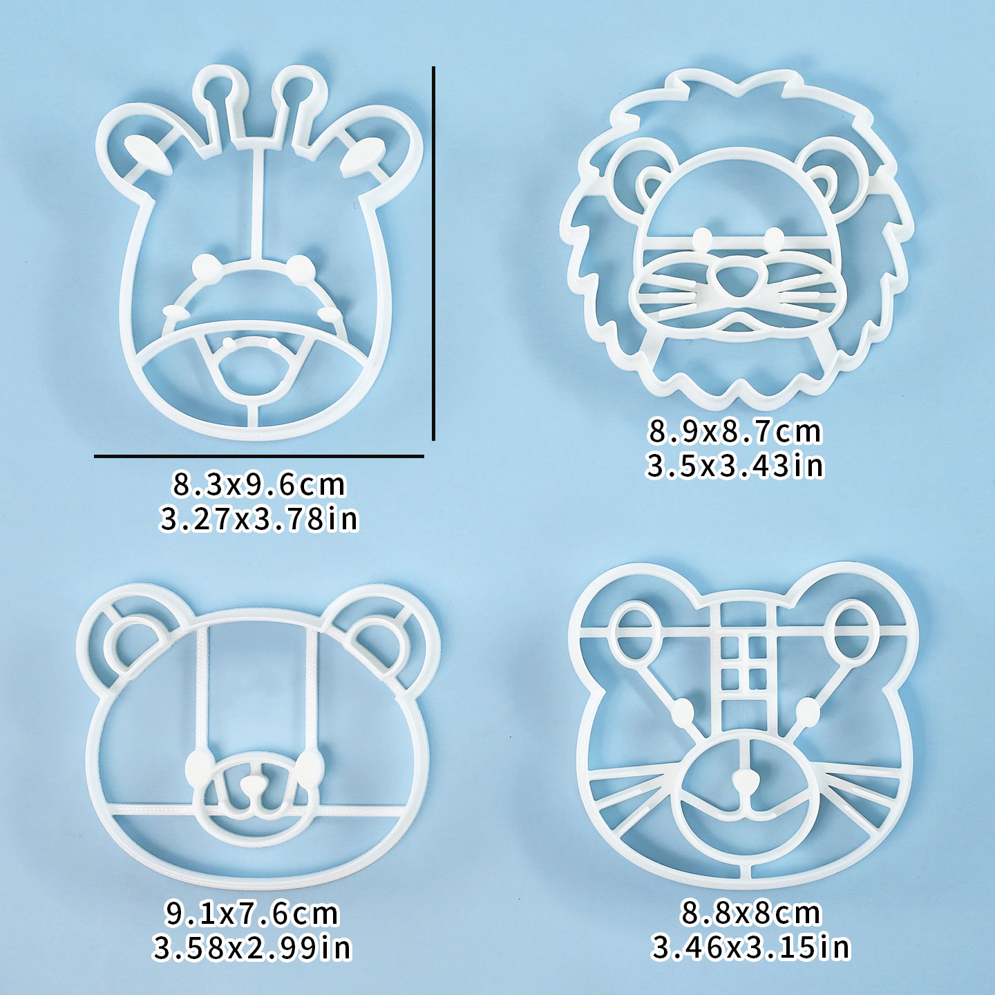 4 Pcs Animal Cookie Cutters Se - Cookies Pack 评论和价格