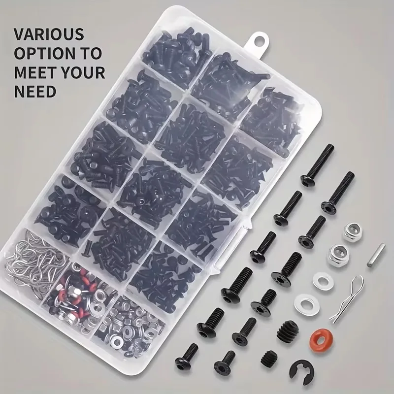 520pcs Universal RC Screw Kit  - Nuts Mix 评论和价格