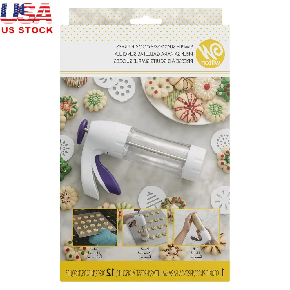Ergonomic Cookie Press 13-Piec - Cookies Pack 评论和价格
