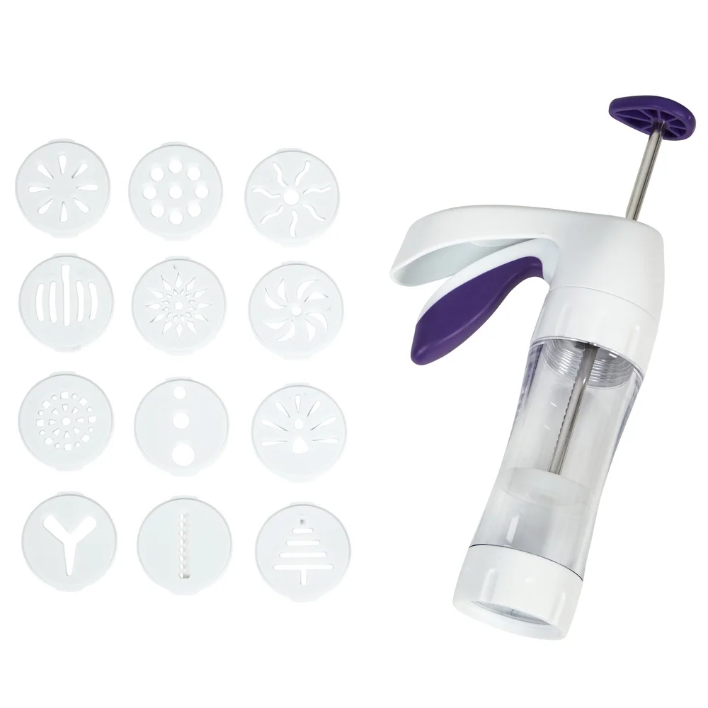 Ergonomic Cookie Press 13-Piec - Cookies Pack 评论和价格