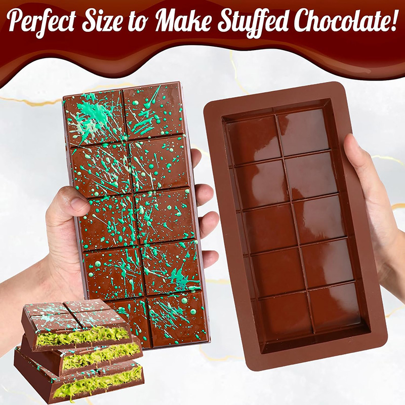 Chocolate Bar Molds Silicone B - Chocolate Snack 评论和价格