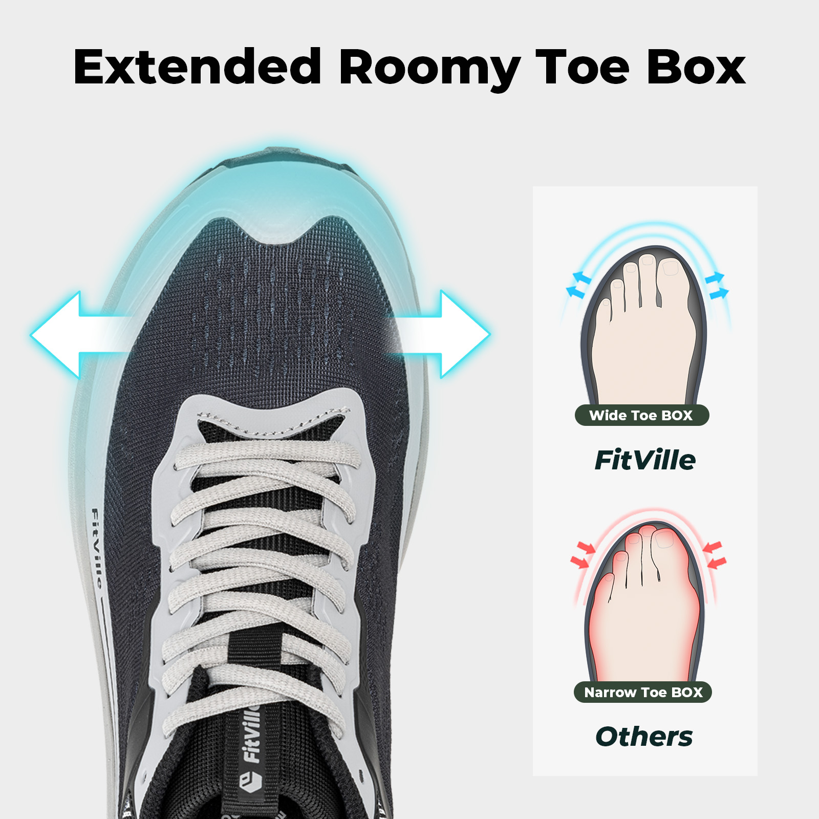 FitVille Wide Sports Shoes Wea - Trail Mix 评论和价格