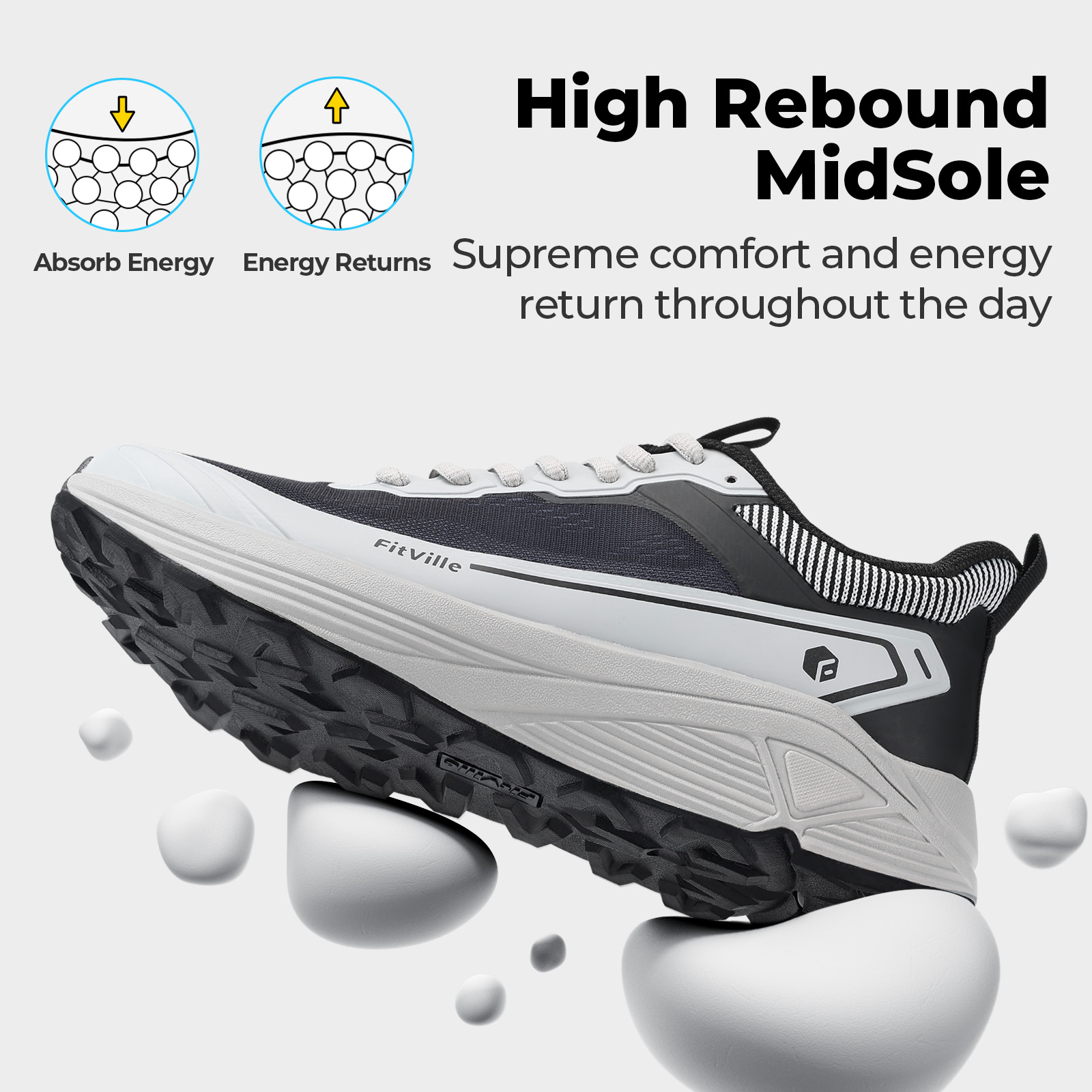 FitVille Wide Sports Shoes Wea - Trail Mix 评论和价格