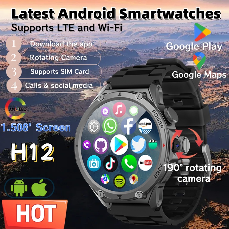 Latest Model H12 Smart Watch 4 - Seaweed Snack 评论和价格