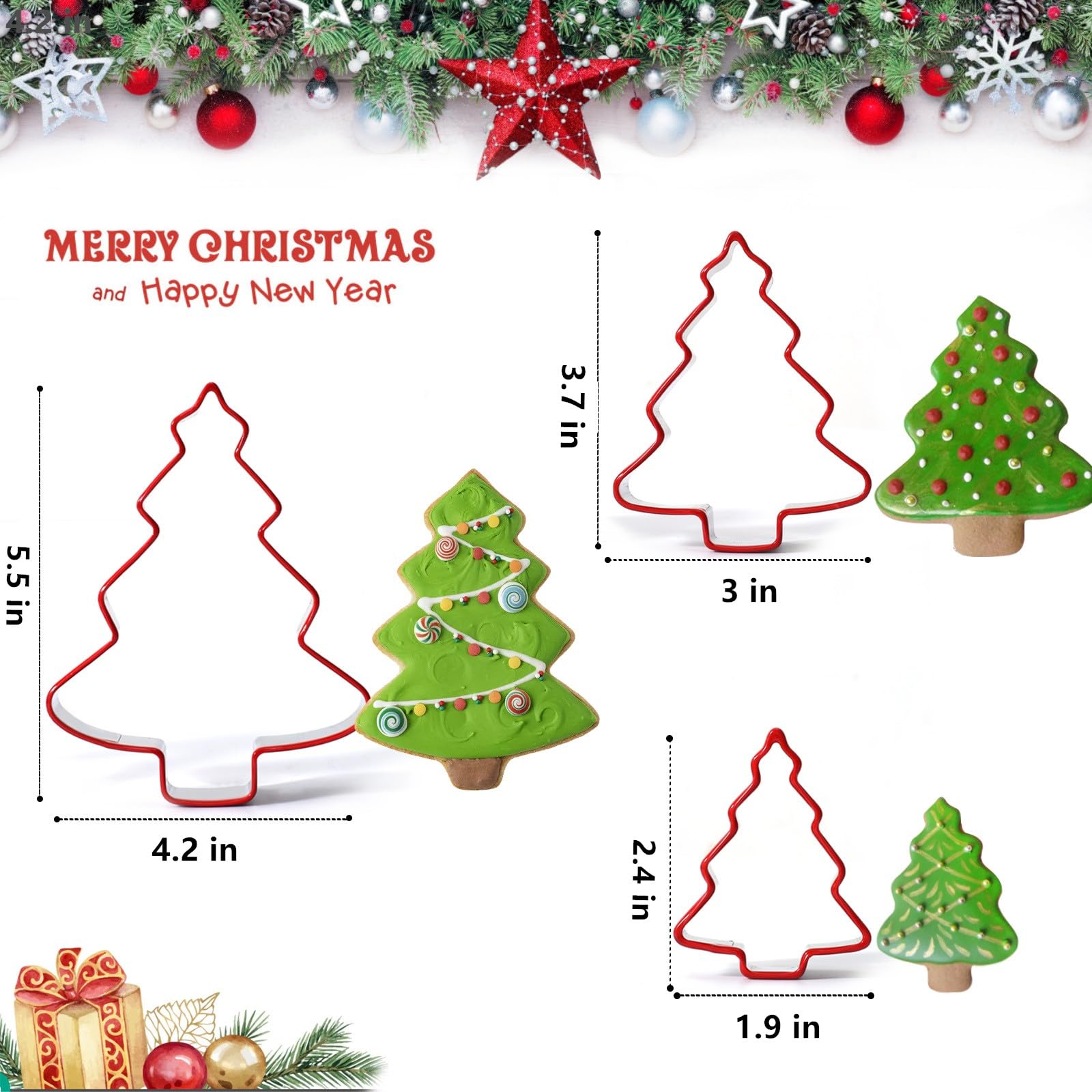 FAIS DU 3pcs Christmas Tree Co - Cookies Pack 评论和价格