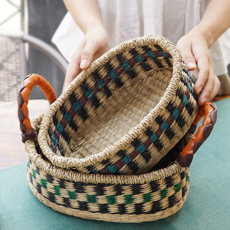 Seaweed woven storage basket C - Seaweed Snack 评论和价格
